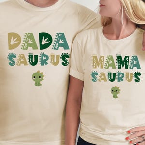 MamaSaurus/DadaSaurus Tees, Matching Family Dinosaur Birthday Shirts, Kids Dino Tee, Mom/Dad Dino Tees, Mommy and Me Family Tees, Saurus Tee