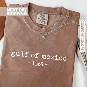 Comfort Colors® Gulf of Mexico Shirt, Gulf Coast Shirt, Texas Alabama Mississippi Florida Beach, American Gulf of Mexico, Patriotic Shirt