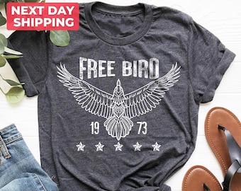 Free Bird Shirt, Boho TShirt, Free Bird Tee, Eagle Shirt, Retro Graphic Tee Shirt, Vintage Inspired Shirt, Thunderbird Shirt