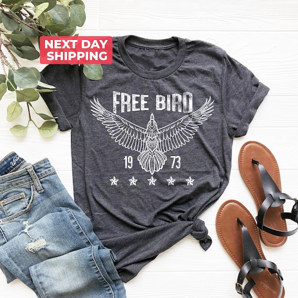 Free Bird Shirt, Boho TShirt, Free Bird Tee, Eagle Shirt, Retro Music Shirt, Vintage Inspired Shirt, Thunderbird Shirt