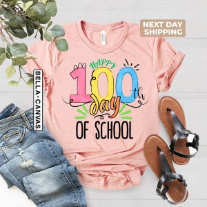 Maglietta per i 100 giorni di scuola, Maglietta per i 100 giorni, Celebrazione del 100° giorno di scuola, Maglietta per studenti, Maglietta per il ritorno a scuola, Regalo per insegnanti, Buon 100°