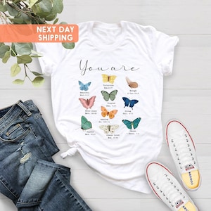 Butterfly Bible Verse Shirt, Religious Shirt, Christian Shirt, Motivational Tee, Beautiful Butterflies Shirt, Spring Tee, Mothers Day Shirt