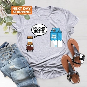 Mucho Gusto Soy Sauce Soy Milk Spanish Teacher Shirt, Bilingual Teacher Dual Language Instruction Teacher Tee