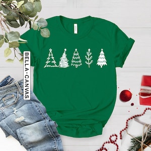 Christmas Trees Shirt, Christmas Shirts for Women, Christmas Tee, Christmas T-Shirt, Shirts For Christmas, Cute Christmas Shirt, Holiday Tee