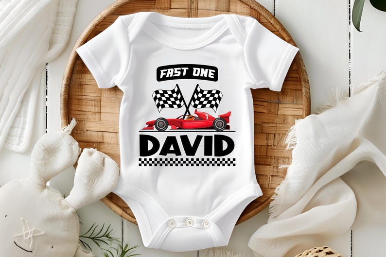 Fast One Pit Crew Birthday Shirt, Car Race Birthday Tee, Birthday Boy Shirt, Family First Birthday Party Shirts, Fast One 1st Birthday Shirt image 4