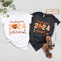 Thanksgiving Family Shirts, Turkey Matching Family Tee, Personalized Thanksgiving Group T-Shirts, Custom Cute Family Thanksgiving Shirt 2024