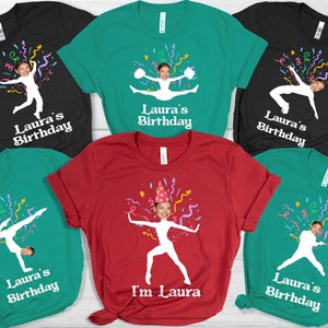 Custom Face Stick Figures Birthday Shirt, Birthday Photo Shirt, Custom Photo Shirt, Birthday Party Group Shirt, Matching Funny Birthday Tees