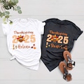 Thanksgiving Family Shirts, Turkey Matching Family Tee, Personalized Thanksgiving Group T-Shirts, Custom Cute Family Thanksgiving Shirt 2025