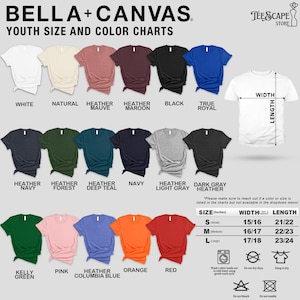 a white t - shirt with a color chart of the shirt