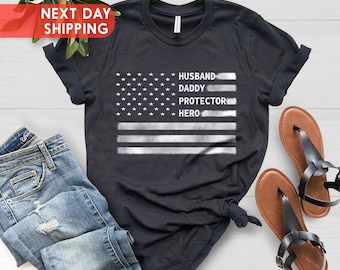 Dad USA Flag Patriotic Shirt, For Father T-shirt, Fathers Day Gift, Gifts For Dad, Patriotic Shirts For Men, Best Dad Gifts, Dad USA Shirt