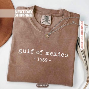 Shirt Comfort Colors® Golf van Mexico, shirt Gulf Coast, Texas Alabama Mississippi Florida Beach, Amerikaanse Golf van Mexico, patriottisch shirt