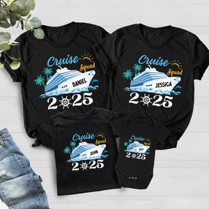 Custom Cruise Squad 2025 Shirt, Cruise Squad Shirt, Custom Name Cruise Squad Group Shirt, Custom Family Cruise Shirts, Matching Cruise Tee