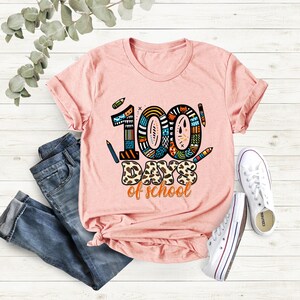 100 Days of School Shirt, 100 Day Shirt, 100th Day Of School Celebration, Student Shirt, Back to School Shirt, Gift For Teacher, Kids Shirts