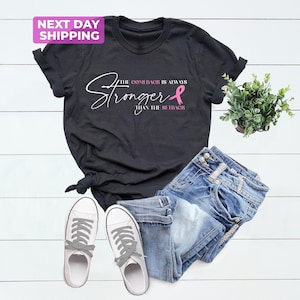Breast Cancer Shirt Women, The Comeback Is Always Stronger Than The Setback, Ribbon Shirt, Awareness, Breast Cancer Survivor Gift