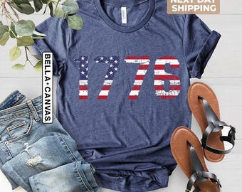 1776 America  Shirt, American Flag Shirt, 4th of July Gift Tee, Matching 4th of July Tee, Fourth of July Shirt, America Shirt, Gift For Him