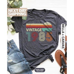 Vintage 1985 Birthday T-Shirt, 40th Birthday Shirt, Vintage 40th Birthday Gift Shirt For Women, 40th Birthday Gift For Men, Born In 1985 Tee