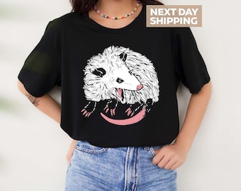 Funny Possum Shirt, Opossum Shirt, Possum T-Shirt, Possum Gifts, Aesthetic Shirt, Funny Gen Z Shirt, Weird, Meme, Ironic Shirts Unisex Women