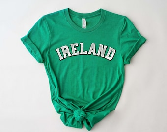 Ireland T-Shirt, Ireland Grunge Style Shirt, Ireland Gift, Ireland Flag Gift, Ireland Travel Shirt, St Patrick's Day Gift For Hım, Irish Tee
