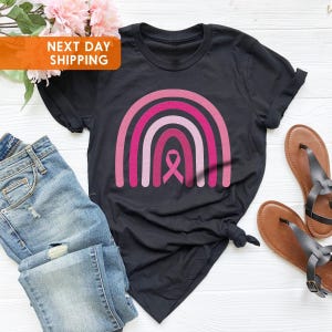 Pink Ribbon Shirt, Cancer Shirt, Breast Cancer Shirt, Pink October Shirt, Breast Cancer Gifts For Women, Cancer Awareness Shirt