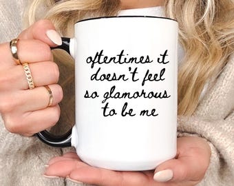 Personalized TS Coffee Mug: Folklore Album Quote, Funny Office Gift
