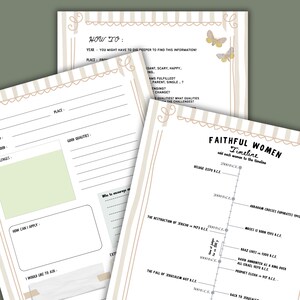 Old Testament Study Guide for Women of The Bible including Sarah, Deborah, Esther