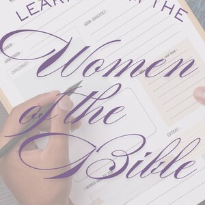 Women of the Bible Character Study Guide Faithful Women Biblical Research Sheet for Christian Woman Digital Mom and Daughter Activity Plan