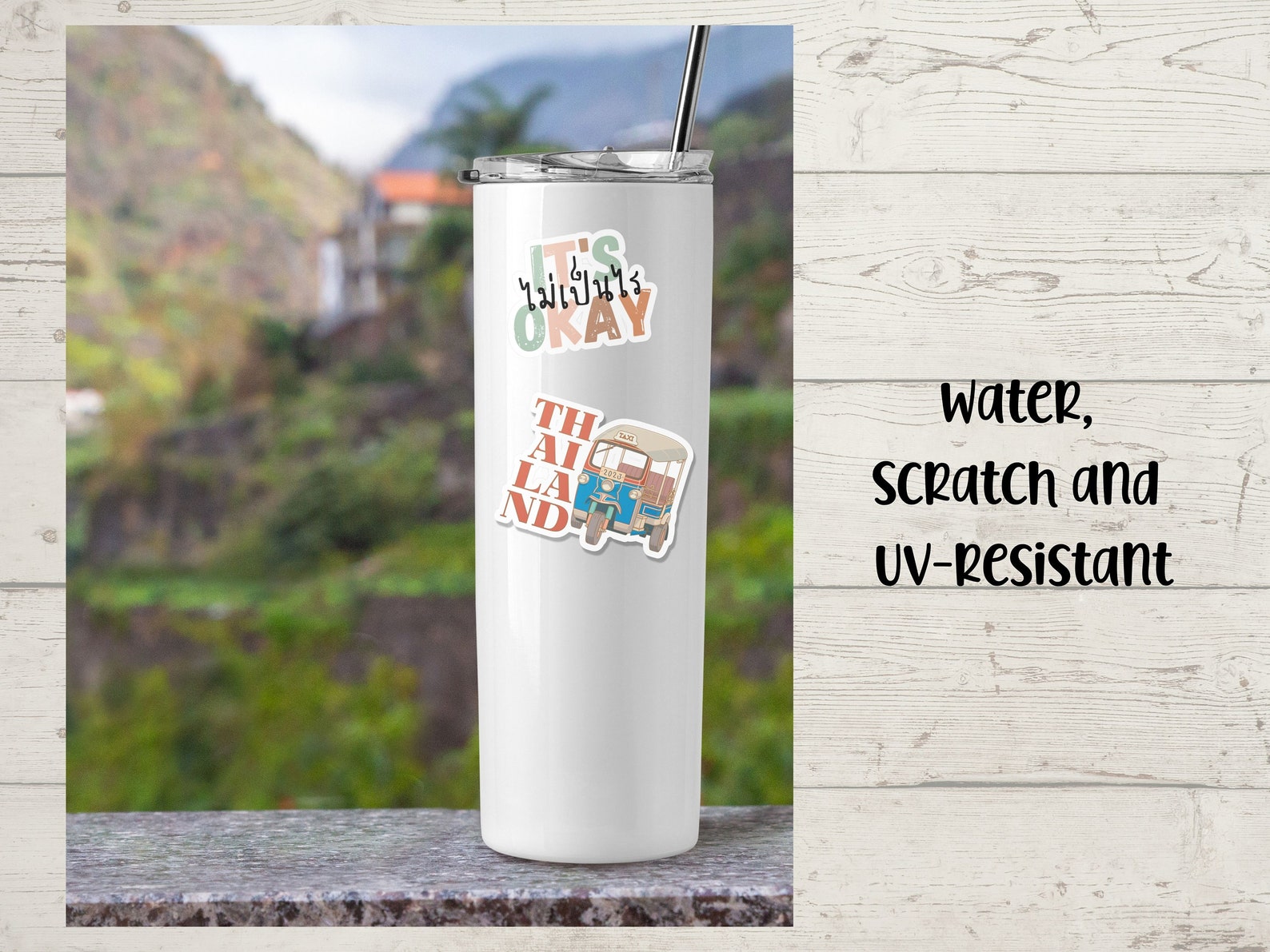 Sticker Tuku Thailand Tuk-tuk Vinyl Sticker: Water-resistant Travel Gift - Etsy