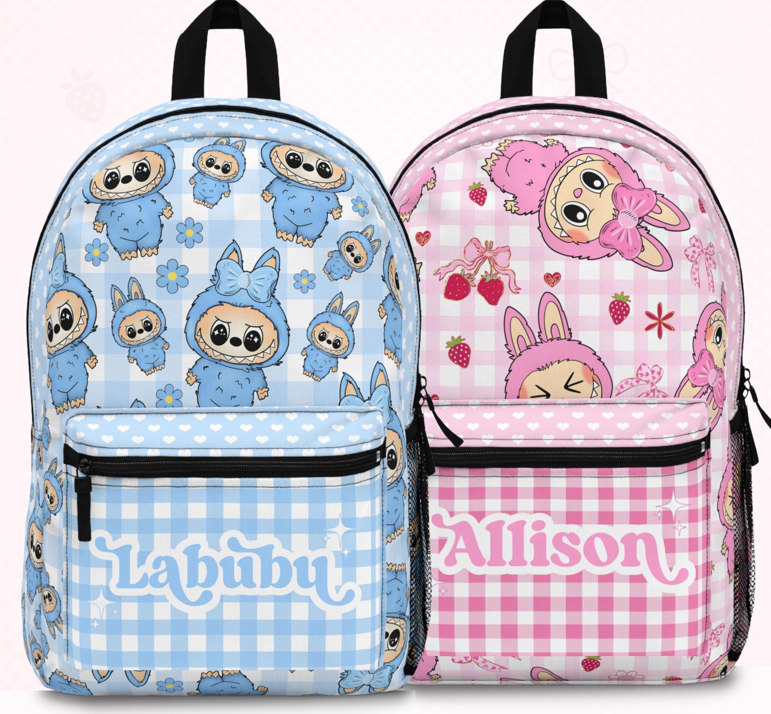 LABUBU 巾着 ピンク Cherry Shrimp Bag For Labubu Wacky Mart Friend Shrimp Handmade Dolls Bag