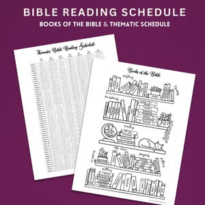 Bibelleseplan Täglicher Hingabeführer Druckbares Gebetstagebuch Scripture Tracker Thematischer Stundenplan Digitaler Download Christliche Studiengewohnheit