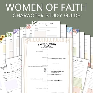 Activité scolaire à domicile chrétienne Étude des personnages bibliques sur les femmes Recherche sur l'Ancien Testament Écritures grecques imprimables Journal biblique sur les femmes