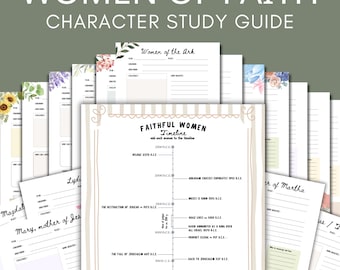 Christian Home School Activity Women Of the Bible Character Study Old Testament Research Printable Greek Scriptures Women Bible Journaling