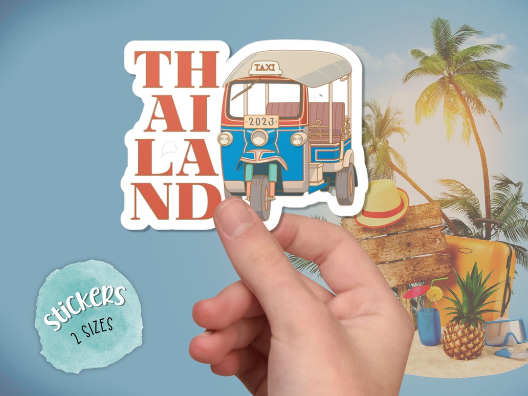 Thailand Vinyl Sticker Adventure Stickers Travel Luggage Sticker