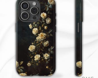 Dark Romance Phone Case Rose Gift Floral phonecase Botanical Samsung Iphone 13 14 15 16 17 Casing Tough Case Garden