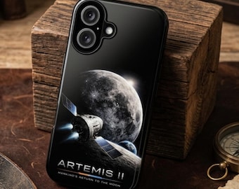 Nasa Phone Case Space Program Samsung cover Artemis II Mission Moon Landing case Iphone 13 14 15 16 17 Casing Tough Case MagSafe Protective