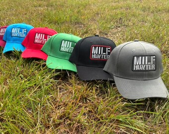 Milf Hunter Funny Dad Hat - Adjustable Baseball Cap For Men & Women - Humor Gift For Him - View #8