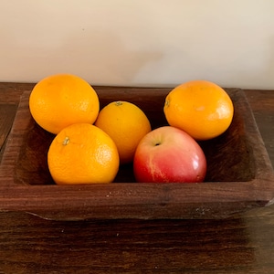 Wooden Bowl, Primitive, Walnut bowl, hand carved