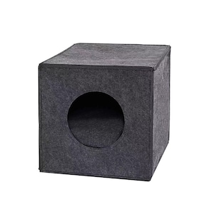 Felt Square Cat Bed Cat Cave, Fits Ikea Kallax Shelves- 33*33*37 cm