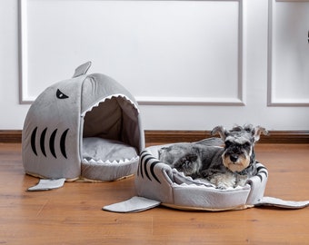 1 Shark Cat House Pet Soft Bed small Dog Cushion bed