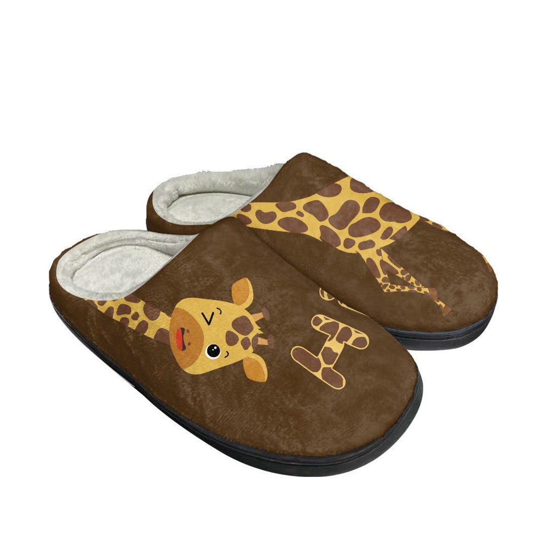 Customized Cute Giraffe Slippers for Women & Men animal - Etsy