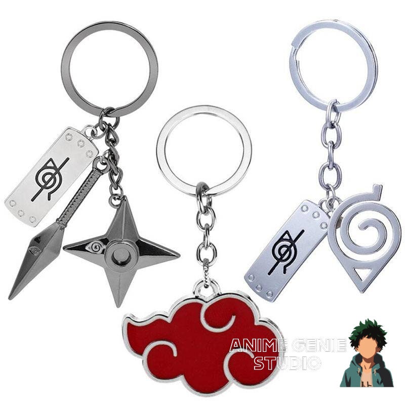 3D file AKATSUKI NARUTO🔑 CLOUD KEYCHAIN ・3D printing idea to