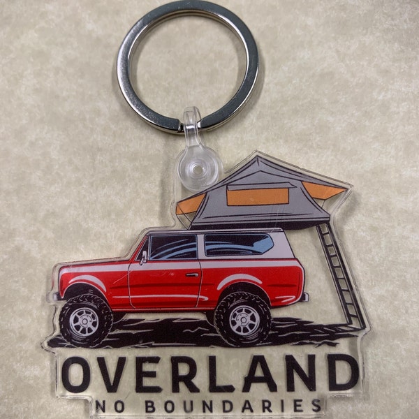 Vintage Style Overland Keychain - A Durable and Stylish Accessory for Your Outdoor Adventures!