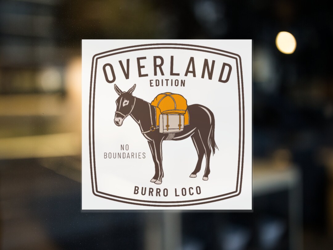 Burro Loco Overland Sticker Large Size up to 15x15 - Etsy