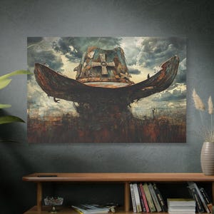 Abstract Western Rodeo Cowboy Hat Art Print - Modern Wall Decor - Western Home Accent