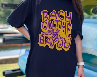 Bach on the Bayou T-Shirt, Comfort Colors 1717 Cajun Bachelorette Tee, NOLA Alligator Shirt S-4XL