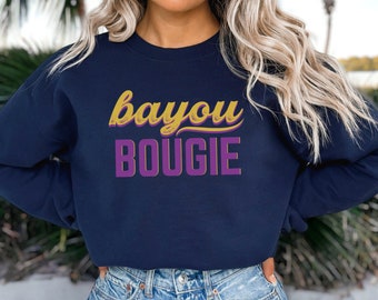 Bayou Bougie Sweatshirt: Louisiana Southern Girl - Gildan 18000