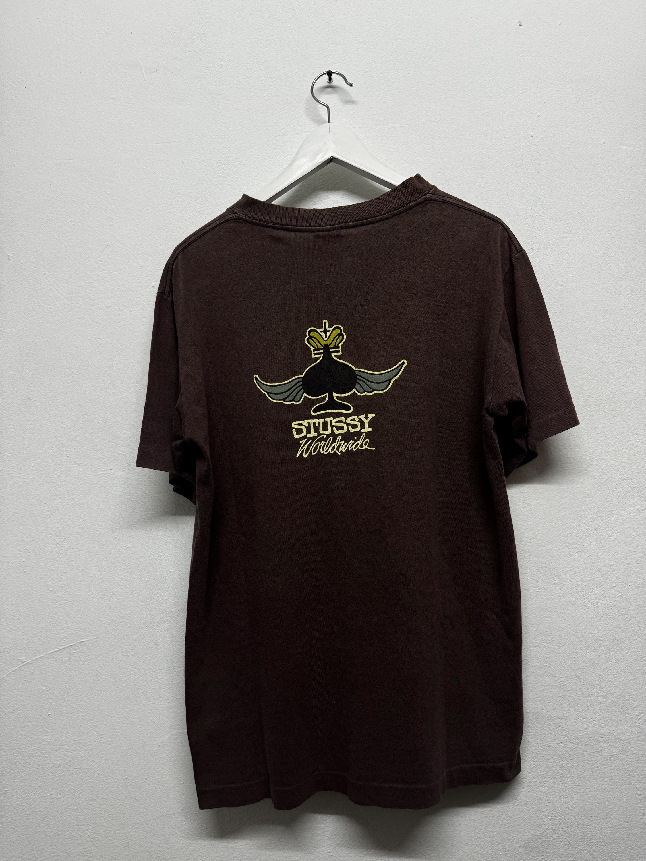 Vintage 80s Stussy Worldwide Spade Single Stitch - Etsy