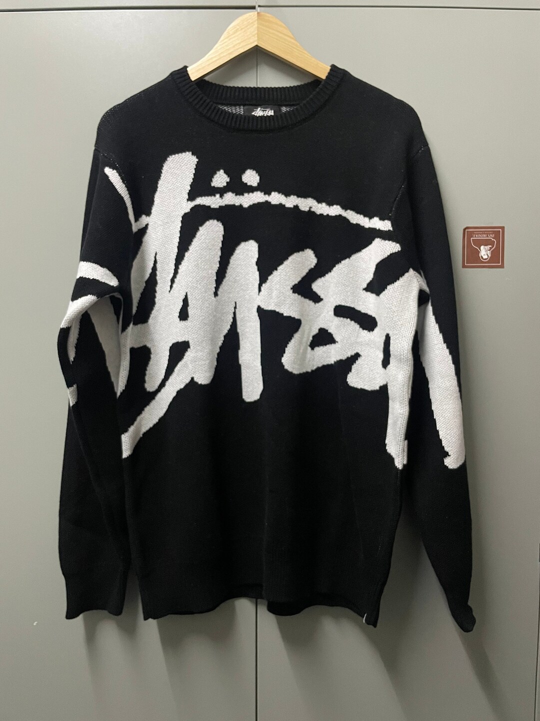 Stussy Knitwear Stock Sweater Big Signature Etsy
