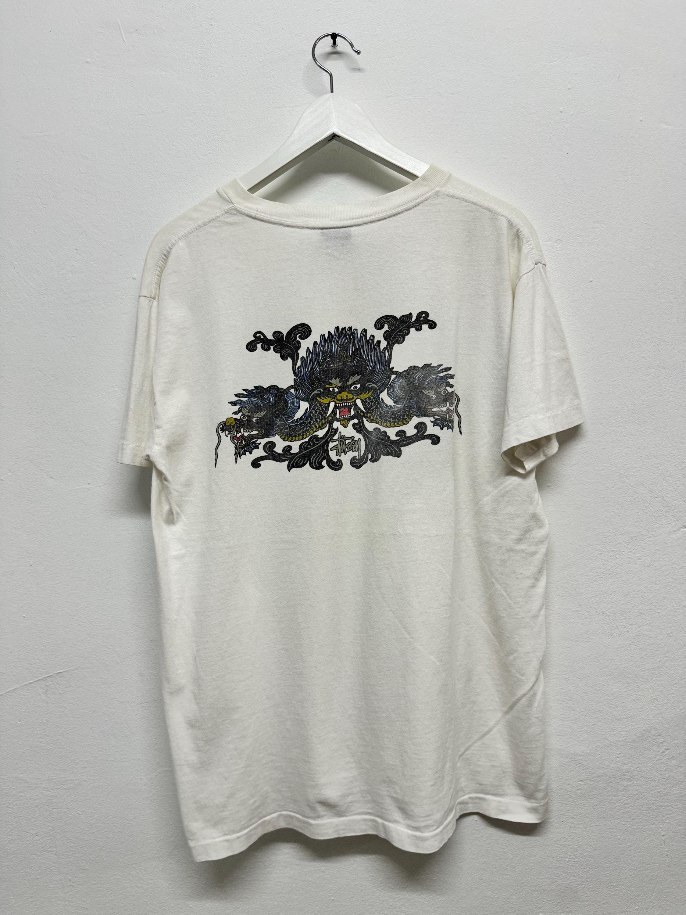Stussy Dragon Tee - Etsy Stussy Dragon Tee - Etsy