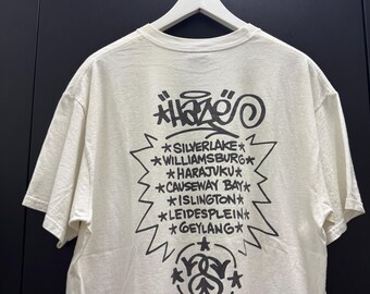Vintage STUSSY X ERIC HAZE Made in Mexico T-shirt - Etsy