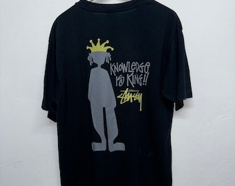 Vintage 80s Stussy Knowledge is King - Etsy Vintage 80s Stussy Knowledge is King - Etsy